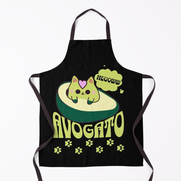 Item preview, Avogato - cute kitty pun - avocado cat designed and sold by EvergreenWhimsy.