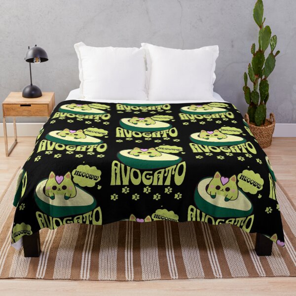 Item preview, Avogato - cute kitty pun - avocado cat designed and sold by EvergreenWhimsy.