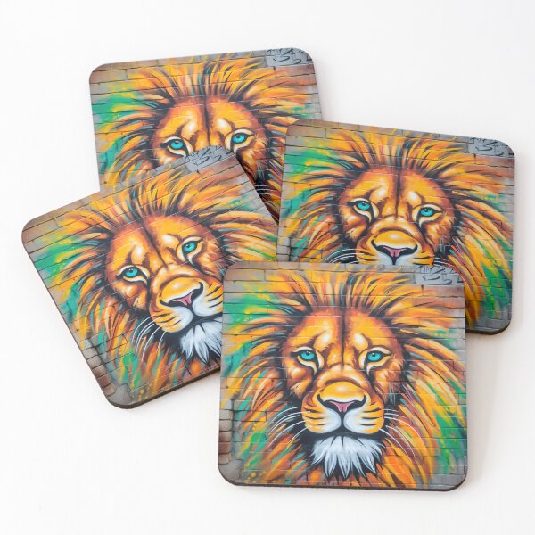Item preview, The Melancholic Lion | Cat Graffiti | Animal Graffiti designed and sold by ANIMALAND DESIGN.