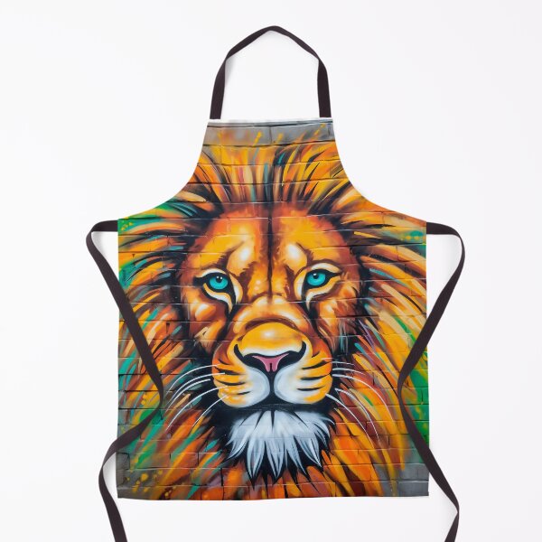 Item preview, The Melancholic Lion | Cat Graffiti | Animal Graffiti designed and sold by ANIMALAND DESIGN.