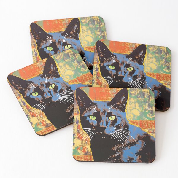 Item preview, powell cat pop art designed and sold by Pixel  Playground.