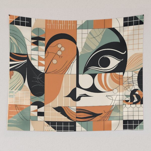 Item preview, Mid Century Modern Abstract Pattern designed and sold by AiFantasyArts.
