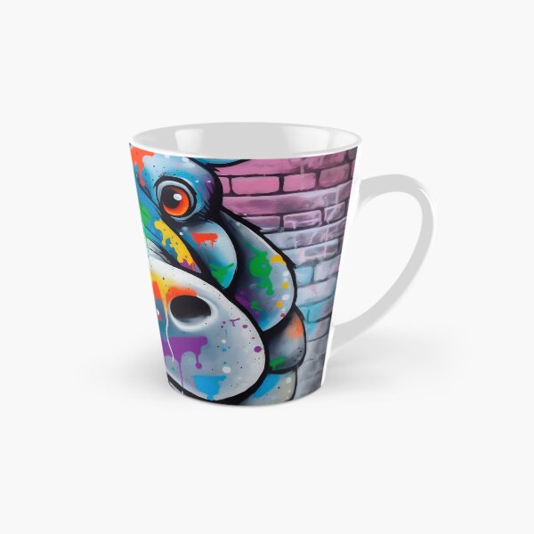 Item preview, The Sloppy Hippo |  African Animal Graffiti | Animal Graffiti designed and sold by ANIMALAND DESIGN.