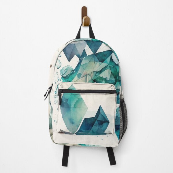 Item preview, Ocean geometric shapes watercolor designed and sold by shokA Design.