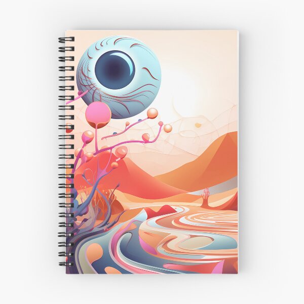 Item preview, Watching a Psychedelic Experience from Another Dimension | Surreal Dawn | Eye Overlooking Alien Landscape designed and sold by mindexploration.
