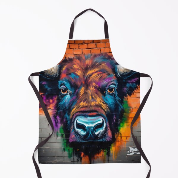 Artikelvorschau, Cool Buffalo Graffiti | African Animal Graffiti | Animal Graffiti entworfen und verkauft von ANIMALAND DESIGN.