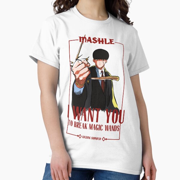 MASHLE: MAGIC AND MUSCLES (I WANT YOU) WHITE Classic T-Shirt