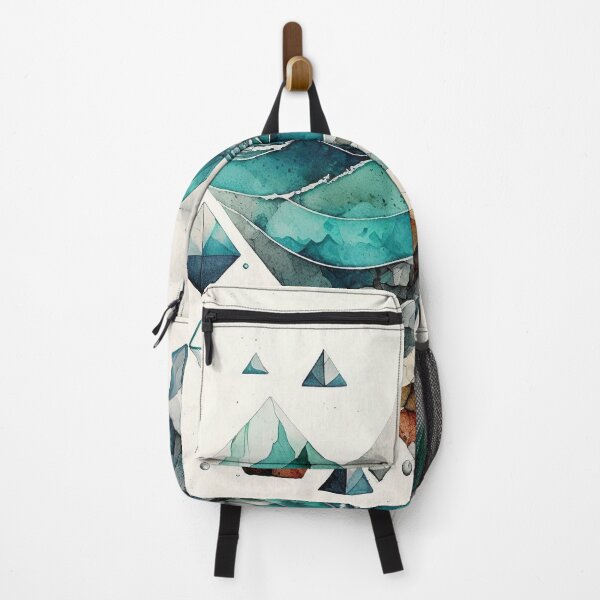 Item preview, Ocean geometric shapes watercolor designed and sold by shokA Design.