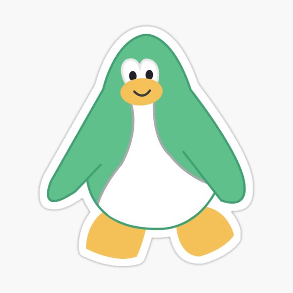 Pegatina «Club Penguin (Marrón)» de monkeybananas | Redbubble