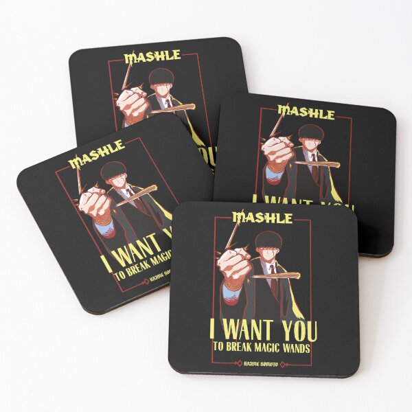 Item preview, MASHLE: MAGIC AND MUSCLES (I WANT YOU) BLACK designed and sold by FunGangStore.