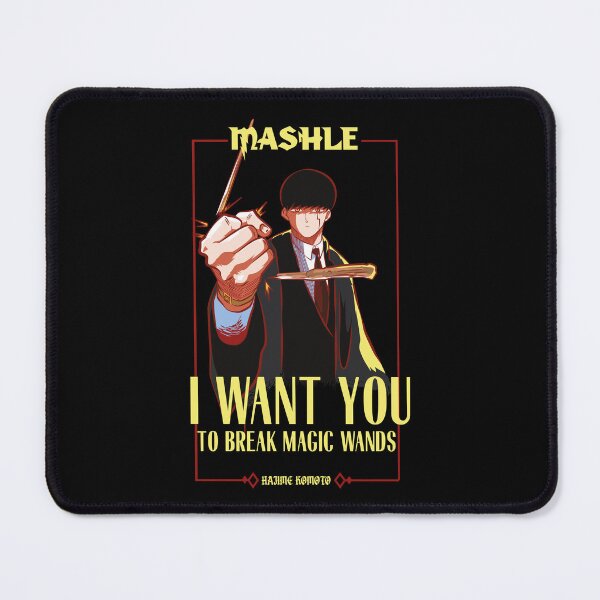 Item preview, MASHLE: MAGIC AND MUSCLES (I WANT YOU) BLACK designed and sold by FunGangStore.