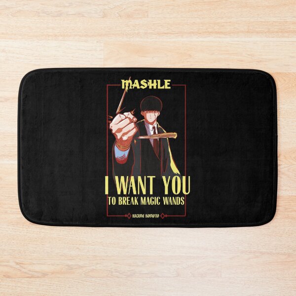 Item preview, MASHLE: MAGIC AND MUSCLES (I WANT YOU) BLACK designed and sold by FunGangStore.