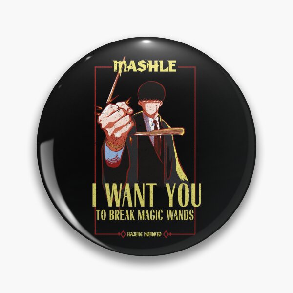 Item preview, MASHLE: MAGIC AND MUSCLES (I WANT YOU) BLACK (GRUNGE STYLE) designed and sold by FunGangStore.