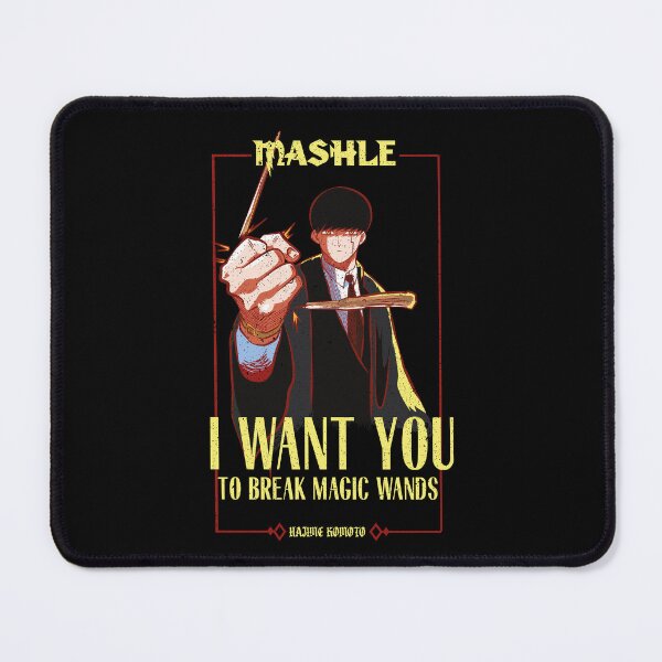 Item preview, MASHLE: MAGIC AND MUSCLES (I WANT YOU) BLACK (GRUNGE STYLE) designed and sold by FunGangStore.