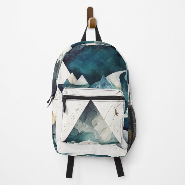 Item preview, Ocean geometric shapes watercolor designed and sold by shokA Design.