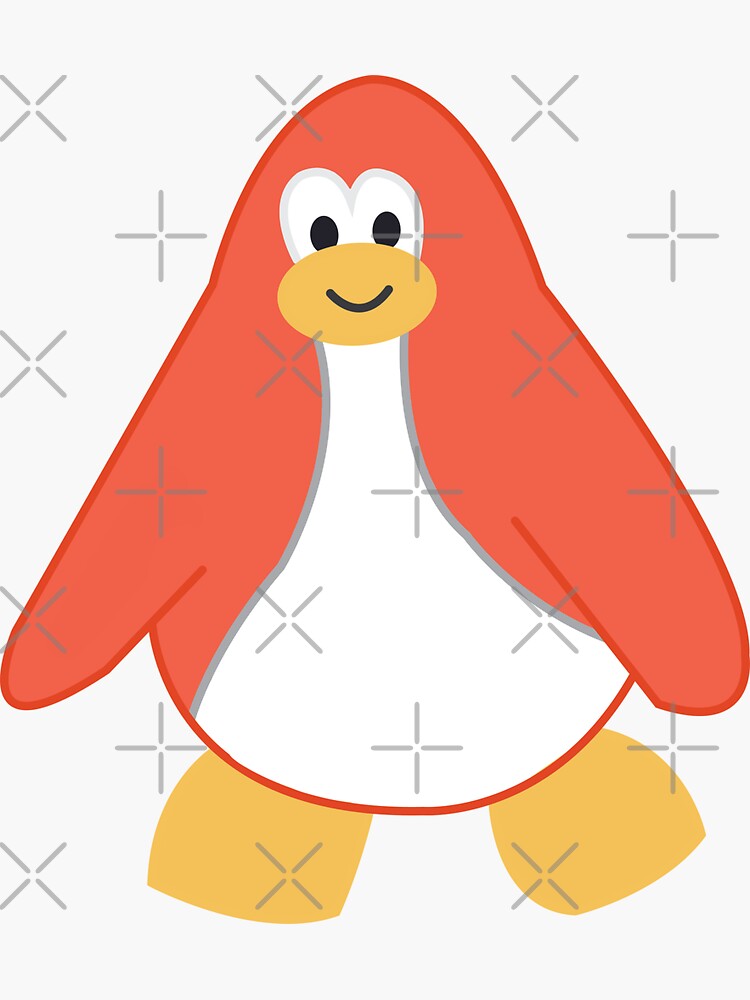 eat the rich - club penguin Sticker for Sale by charlottespice