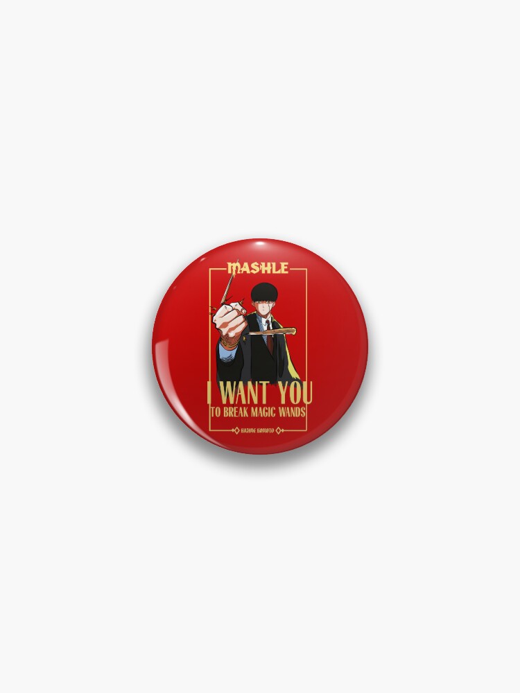 Mashle: Magic and Muscles Merch, Backpack,Bag Buttons Pins
