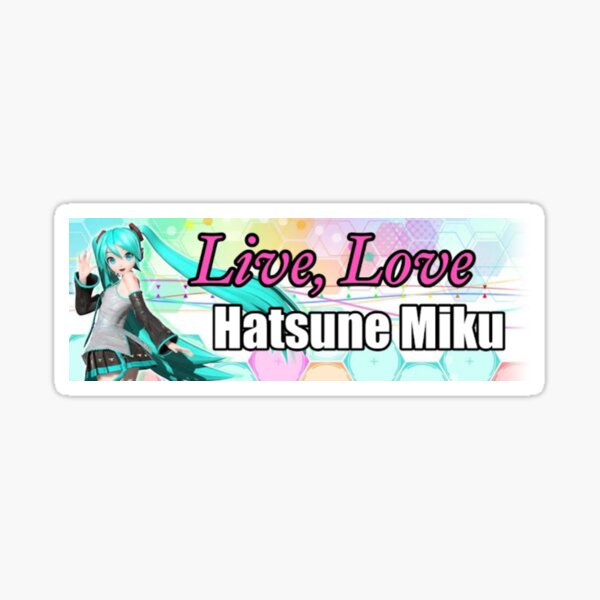 Sexy Hatsune Miku Knife Vocaloid Waterproof Sticker - Weatherproof