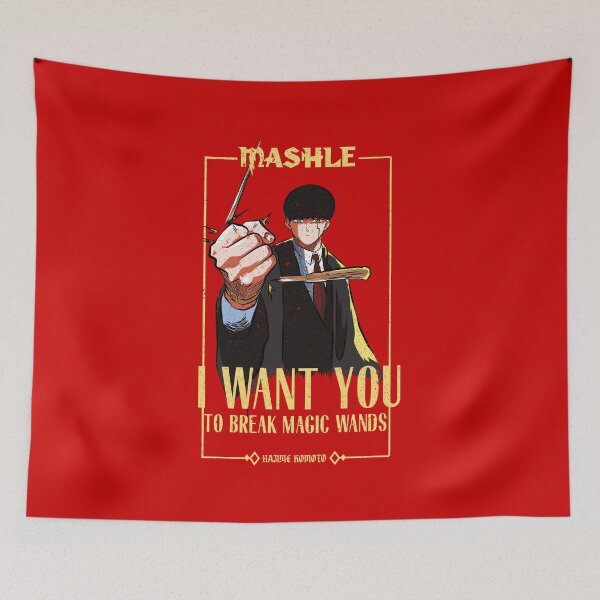 Item preview, MASHLE: MAGIC AND MUSCLES (I WANT YOU) RED (GRUNGE STYLE) designed and sold by FunGangStore.