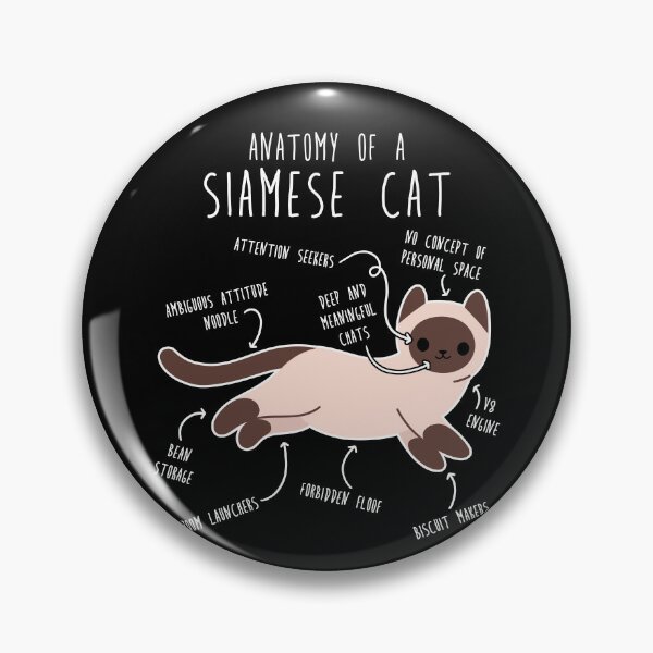 Item preview, Siamese Cat Anatomy designed and sold by Clara Hollins.