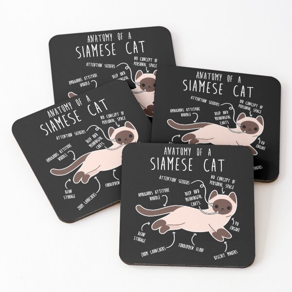 Item preview, Siamese Cat Anatomy designed and sold by Clara Hollins.