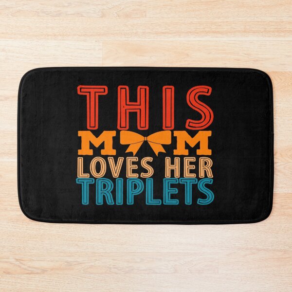 Item preview, this mom loves her triplets  designed and sold by Ahmed Graphic .
