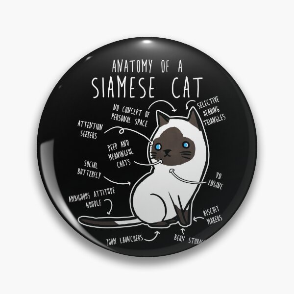 Item preview, Siamese Cat Anatomy designed and sold by Clara Hollins.