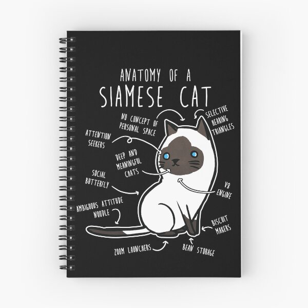 Item preview, Siamese Cat Anatomy designed and sold by Clara Hollins.