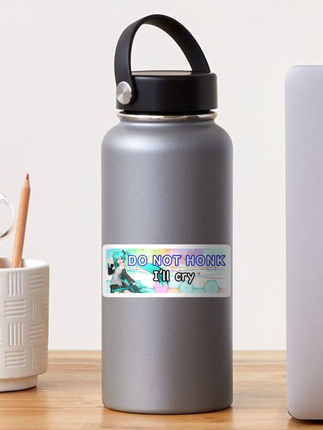 Sexy Hatsune Miku Knife Vocaloid Waterproof Sticker - Weatherproof