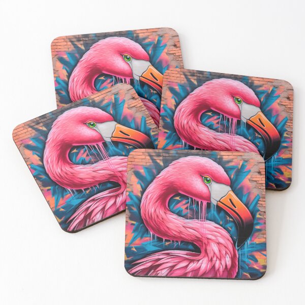 Item preview, Grafiti de flamencos geniales | Grafiti de aves | Grafiti de animales designed and sold by ANIMALAND DESIGN.