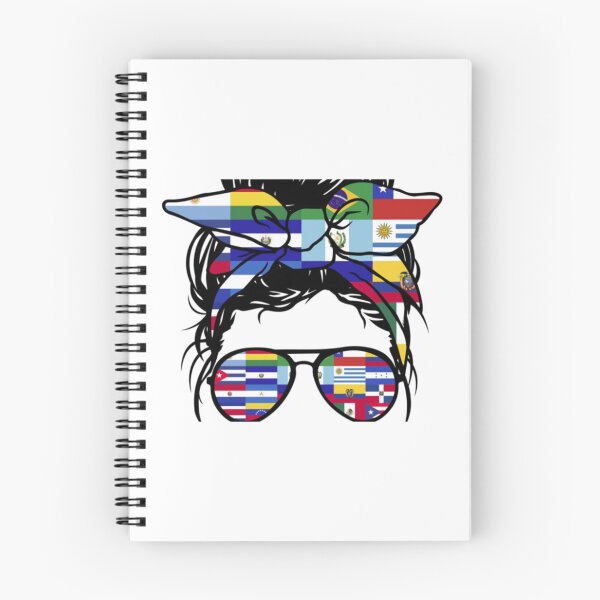 Item preview, Hispanic Heritage Month Flags - Messy Bun Hispanic Women    designed and sold by nanranucuoi84.
