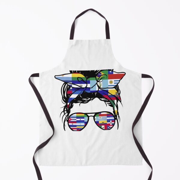 Item preview, Hispanic Heritage Month Flags - Messy Bun Hispanic Women designed and sold by nanranucuoi84.