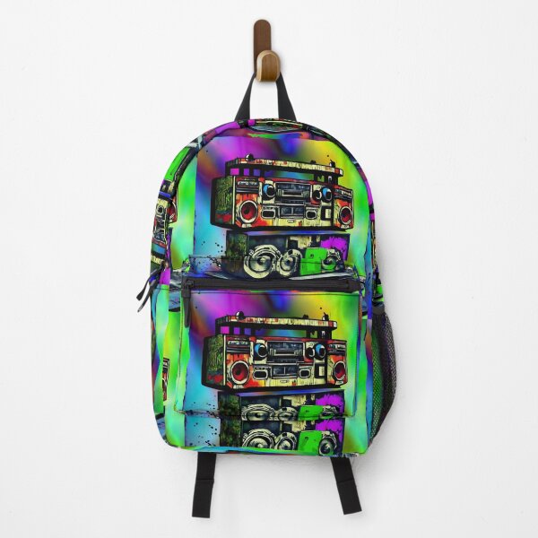 Artikelvorschau, Boom Box Psychedelic Trippy Hip Hop Vibrant Gift Rap Radio entworfen und verkauft von Anticulture.