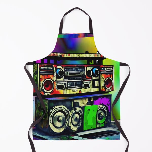 Artikelvorschau, Boom Box Psychedelic Trippy Hip Hop Vibrant Gift Rap Radio entworfen und verkauft von Anticulture.