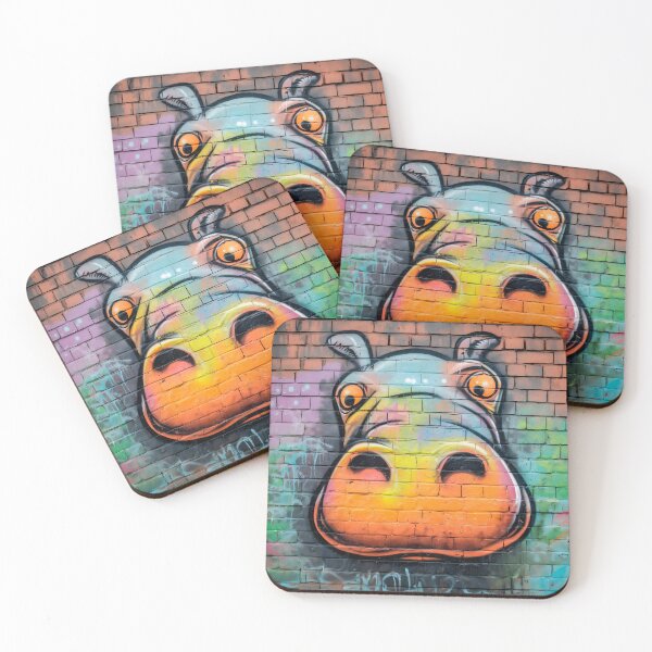 Item preview, Cool Hippo Graffiti | African Animal Graffiti | Animal Graffiti designed and sold by ANIMALAND DESIGN.