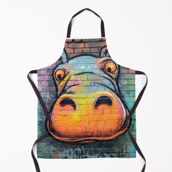 Artikelvorschau, Cool Hippo Graffiti | African Animal Graffiti | Animal Graffiti entworfen und verkauft von ANIMALAND DESIGN.