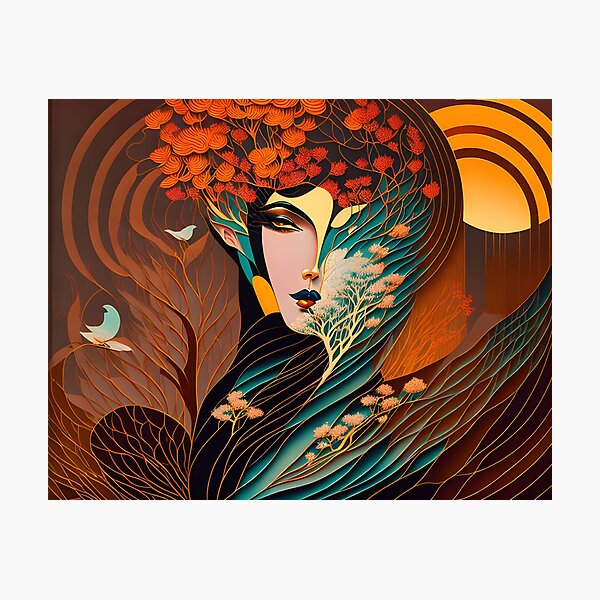 Item preview, The Autumn Girl designed and sold by michel bazinet.