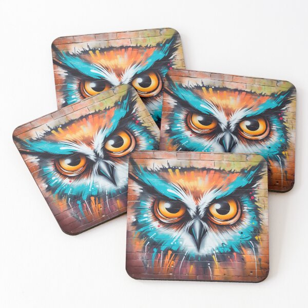 Item preview, Grafiti de búhos geniales | Grafiti de aves | Grafiti de animales designed and sold by ANIMALAND DESIGN.