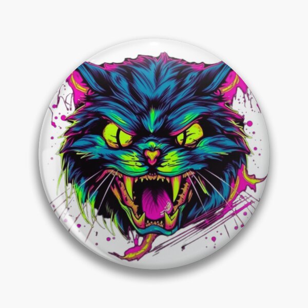 Item preview, Feral Neon Kitty Cat designed and sold by Bad Kitties.