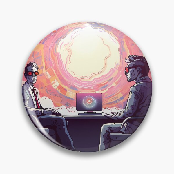 Item preview, Trippy in the Office Psychedelic Mushroom | Digital Connection | Psychedelic Tech Space designed and sold by mindexploration.