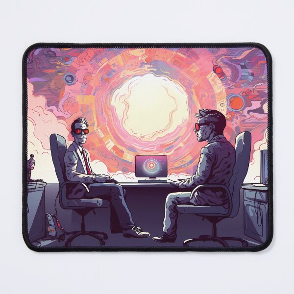 Item preview, Trippy in the Office Psychedelic Mushroom | Digital Connection | Psychedelic Tech Space designed and sold by mindexploration.