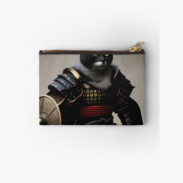 Item preview, Cat Wearing Samurai Armor Holding Sword designed and sold by ArtisticAllure1.