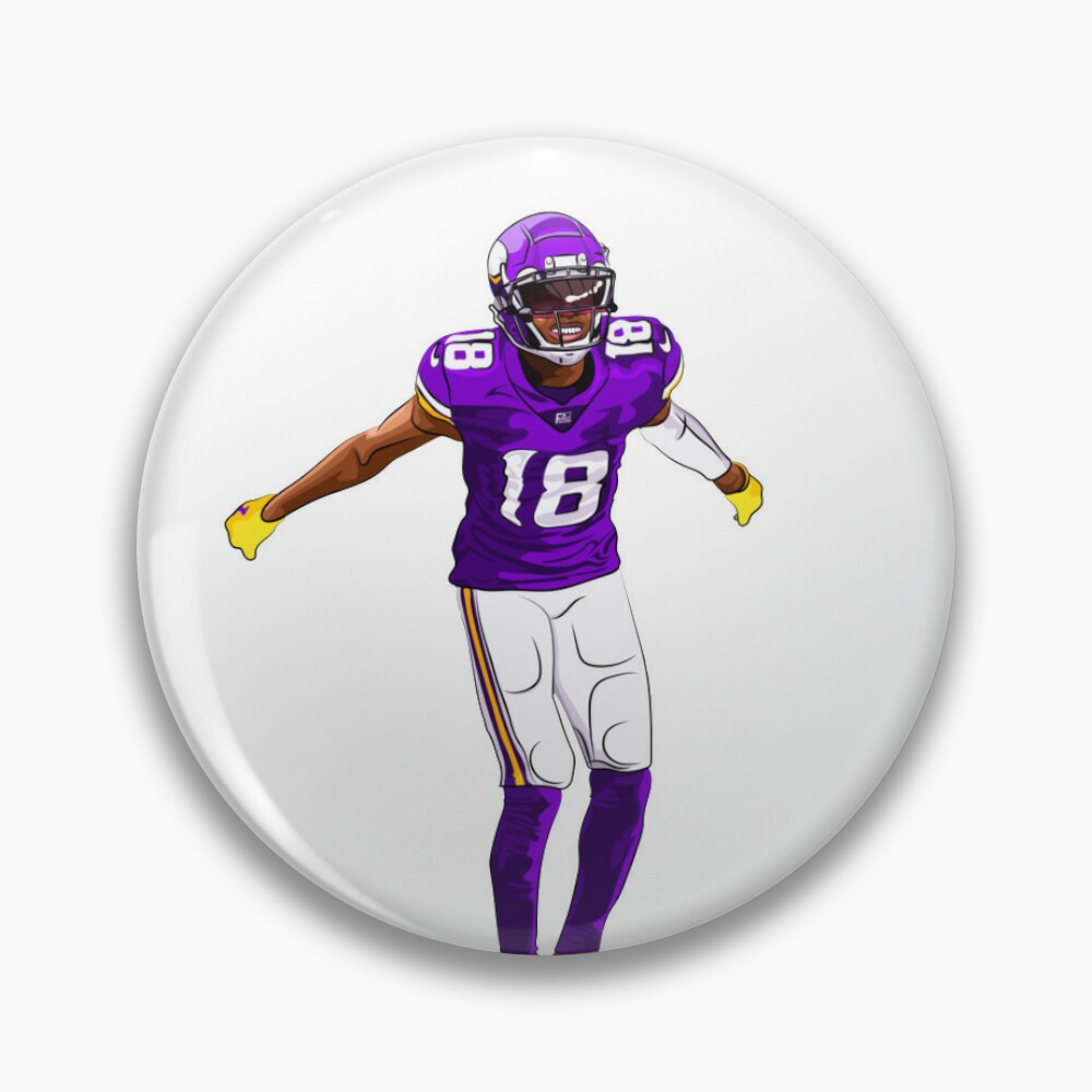 : Justin Jefferson Silhouette Griddy Football Fan T Shirt Purple:  Clothing, Shoes & Jewelry