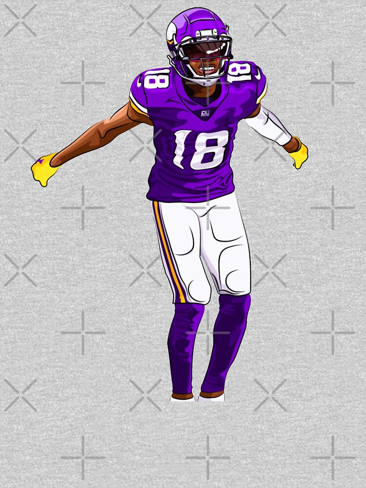 888digitalarts Justin Jefferson Kids Shirt Justin Jefferson Youth Vector Tee Justin Air Jefferson Griddy Minnesota Football MVP Player Football Kids Gift