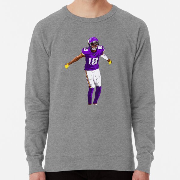 Epicjacket Justin Jefferson Football Crewneck, Justin Jefferson Sweatshirt, Football Fan, Gift Girlfriend Wife, Minnesota Football Unisex Gift F119T Men and