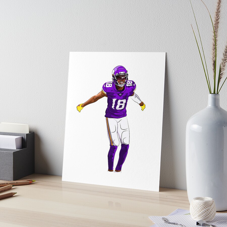 Hit'em With The Griddy Justin Jefferson Minnesota Football Art Print by  Farly Datau - Fine Art America