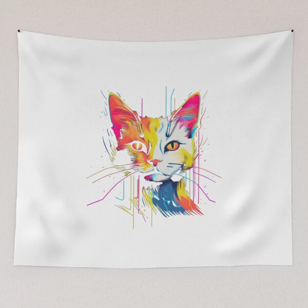 Item preview, Neon Rainbow Kitty Cat designed and sold by Bad Kitties.