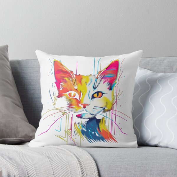Item preview, Gatito arcoíris de neón designed and sold by Bad Kitties.