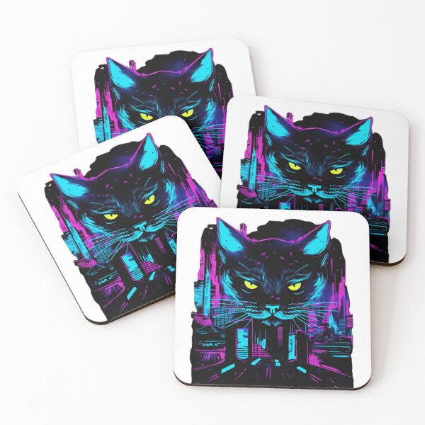 Item preview, Cyberpunk Protector Kitty Cat designed and sold by Bad Kitties.
