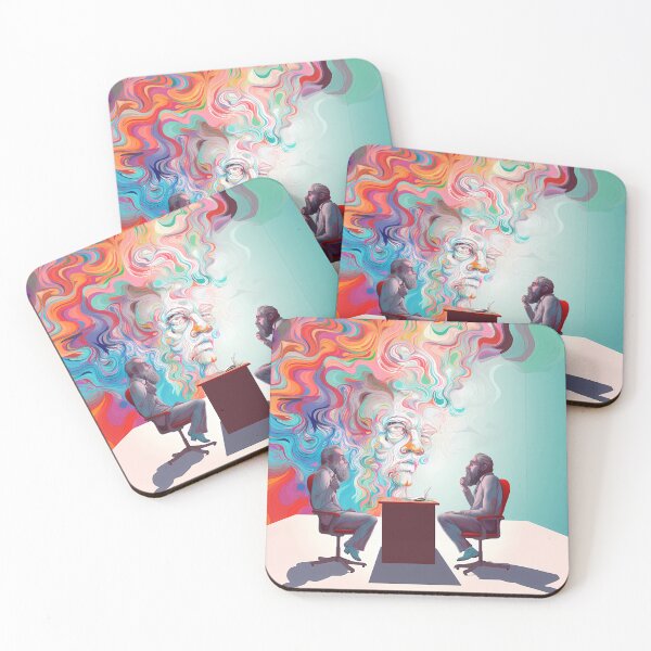 Item preview, Trippy in the Office Magic Mushroom | Vivid Conversations | Mind Exploration Art designed and sold by mindexploration.